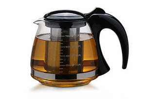 Glass Tea Pot with steel infuser