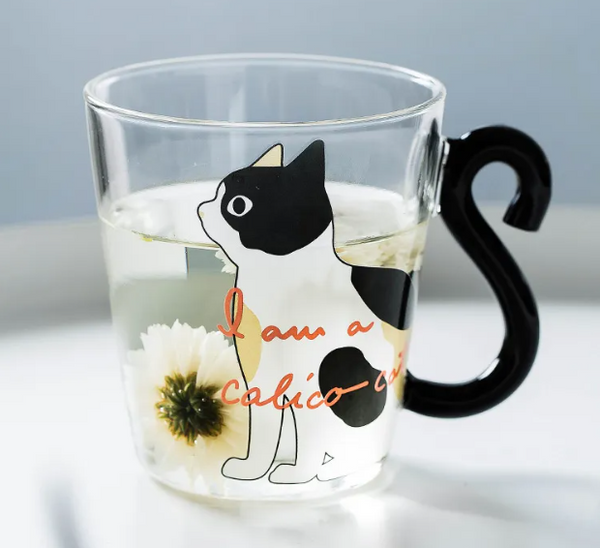 Cute Cat Glass Cup