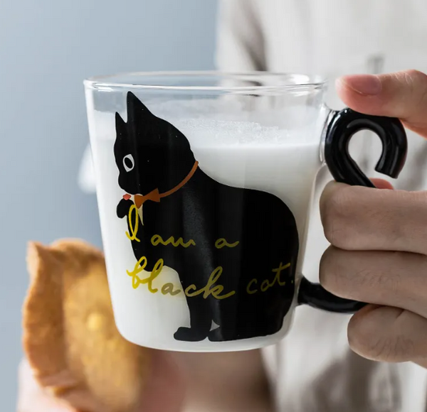 Cute Cat Glass Cup