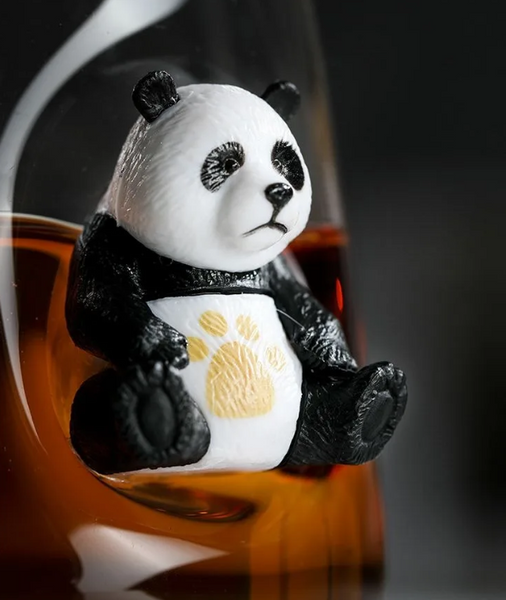 3D Panda Glass Mug