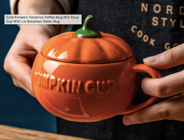 Pumpkin Mug with Lid